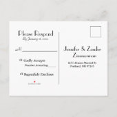 レイクサイドトワイライトウィスパーズバイザウォーター インビテーションポストカード (裏面)