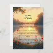 レイクサイドトワイライトウィスパーズバイザウォーター 招待状 (正面/裏面)