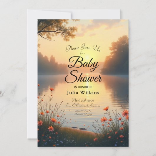 レイクサイドトワイライトウィスパーズバイザウォーター 招待状 (正面)