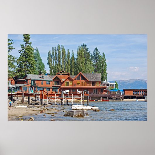 レイクサイドビーチポスター ポスター (正面)