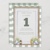 レイクサイドファースト誕生日 招待状 (正面/裏面)