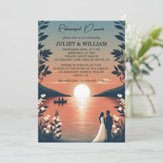 レイクサイドフォレストアウトドアレイクリハーサルディナー 招待状 (スタンド正面)