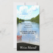 レイクサイドボート住所の変更カスタム写真カード 案内状 (正面)