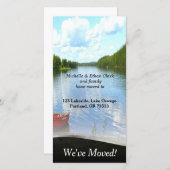 レイクサイドボート住所の変更カスタム写真カード 案内状 (正面/裏面)