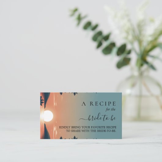 レイクサイドマウンテンおもしろい自然レイクブライダルシャワー エンクロージャーカード (スタンド正面)