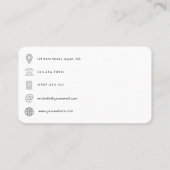 レイクサイドモノグラムクレストQRコード 名刺 (裏面)