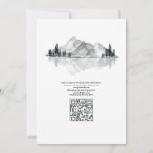 レイクサイドモノグラムローレルクレスト結婚ズ 招待状 (裏面)