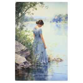 レイクサイド孤独 メタルプリント