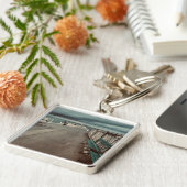 レイクサイド桟橋の写真 キーホルダー (側面)