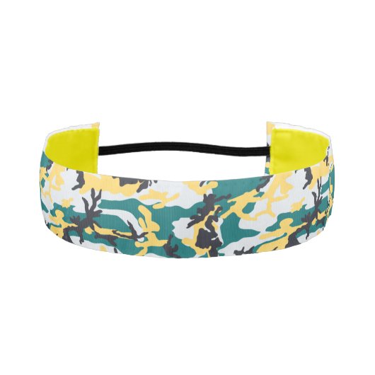 レイクサイド迷彩柄パターン アスレチックヘッドバンド (正面)