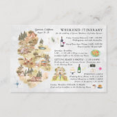 レイクサイド キャンプグラウンド | ウェディング ウィークエンドの予定 エンクロージャーカード (正面)