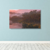 レイクサイド（ドーン） キャンバスプリント (インサイチュ (ウッドフロア))