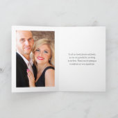 レイクサイ結婚ドのモノグラムクレスト写真 サンキューカード (内部)