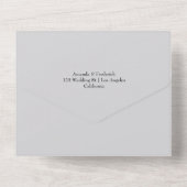 レイクサイ結婚ドのモノグラムクレスト オールインワン招待状 (裏面)