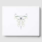 レイクサイ結婚ドのモノグラムクレスト ゲストブック (裏面)