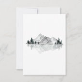 レイクサイ結婚ドのモノグラムクレスト 出欠カード (裏面)