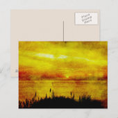 レイクサンセットはがき ポストカード (正面/裏面)