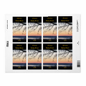 レイクサンセットビールラベル ラベル (フルシート)