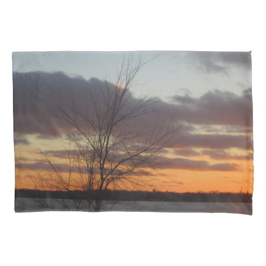 レイクサンセットピローケース 枕カバー (正面)