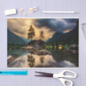 レイクサンセットマウンテンズ2デクページティッシュペーパー 薄葉紙 (クラフト)