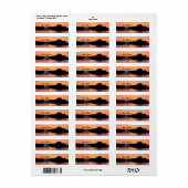 レイクサンライズ差出人住所ラベル ラベル (フルシート)