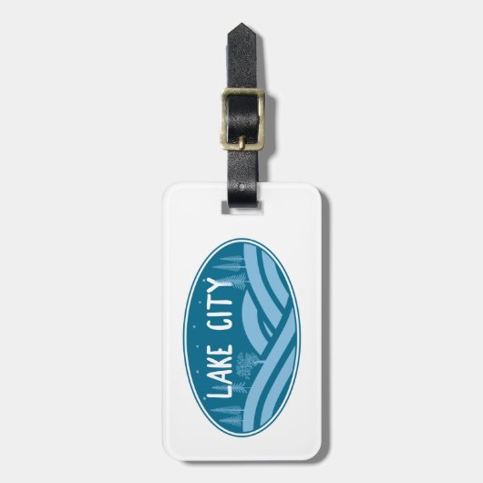 レイクシティコロラドアウトドア ラゲッジタグ (正面縦)