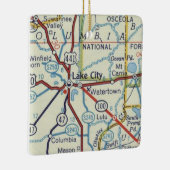 レイクシティFLヴィンテージマップ セラミックオーナメント (右)
