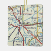 レイクシティFLヴィンテージマップ セラミックオーナメント (左)