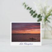 レイクシャンプレーンサンセットパドラー ポストカード (スタンド正面)