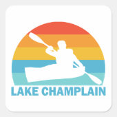 レイクシャンプレーンニューヨークバーモントカヤック スクエアシール (正面)