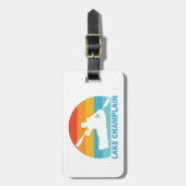 レイクシャンプレーンニューヨークバーモントカヤック ラゲッジタグ (正面縦)