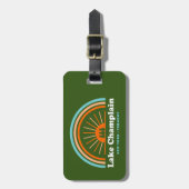 レイクシャンプレーンニューヨークバーモントレインボー ラゲッジタグ (正面縦)