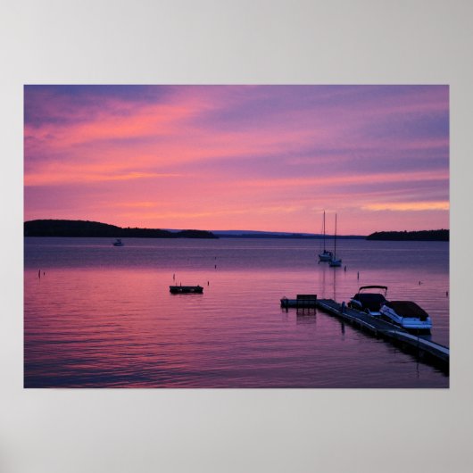 レイクシャンプレーンプリント ポスター (正面)