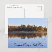 レイクシュームウェイサバンナポルタージュ州パークハガキ ポストカード (正面/裏面)
