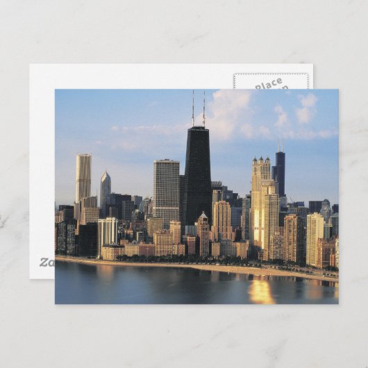 レイクショアドライブからシカゴ ポストカード (正面/裏面)