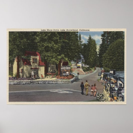 レイクショアドライブの歩行者 ポスター (正面)