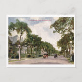 レイクショアドライブ,シカゴ1914ヴィンテージ ポストカード (正面)