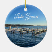 レイクジュネーブウィスコンシンセラミックオーナメント セラミックオーナメント (裏面)