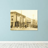 レイクジュネーブウィスコンシン1910サウスサイドメイン通り キャンバスプリント (インサイチュ (ウッドフロア))