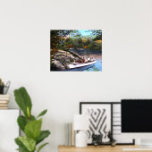 レイクジョージニューヨークパラダイスベイ ポスター (ホームオフィス)