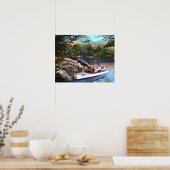 レイクジョージニューヨークパラダイスベイ ポスター (キッチン)