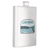 レイクジョージニューヨーク魚釣りロッド フラスク (右)