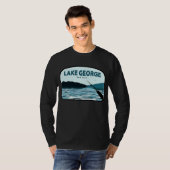 レイクジョージニューヨーク魚釣りロッド Tシャツ (正面フル)