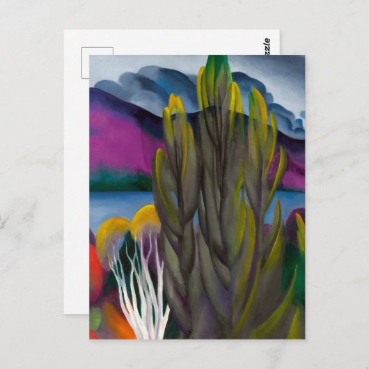 レイクジョージホワイト樺の木 | Georgia O'keefe | ポストカード (正面/裏面)