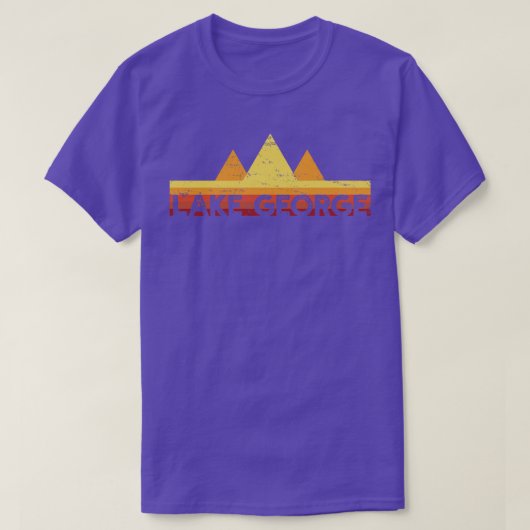 レイクジョージマウンテンハイキング登山旅行 Tシャツ (デザイン正面)