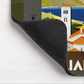 レイクスイタリアンヴィンテージ旅行ポスターアート マウスパッド (コーナー)