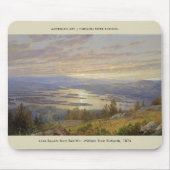 レイクスクアムレッドヒルファインアートランドスケー絵画ズ マウスパッド (正面)