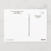 レイクスクラントン – トワイライトランドスケープ ポストカード (裏面)