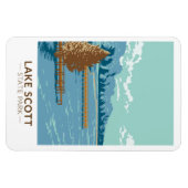 レイクスコット州パークカンザスヴィンテージ マグネット (横)