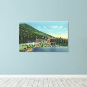 レイクスティーブンスビューオブザトールハウス キャンバスプリント (インサイチュ (ウッドフロア))